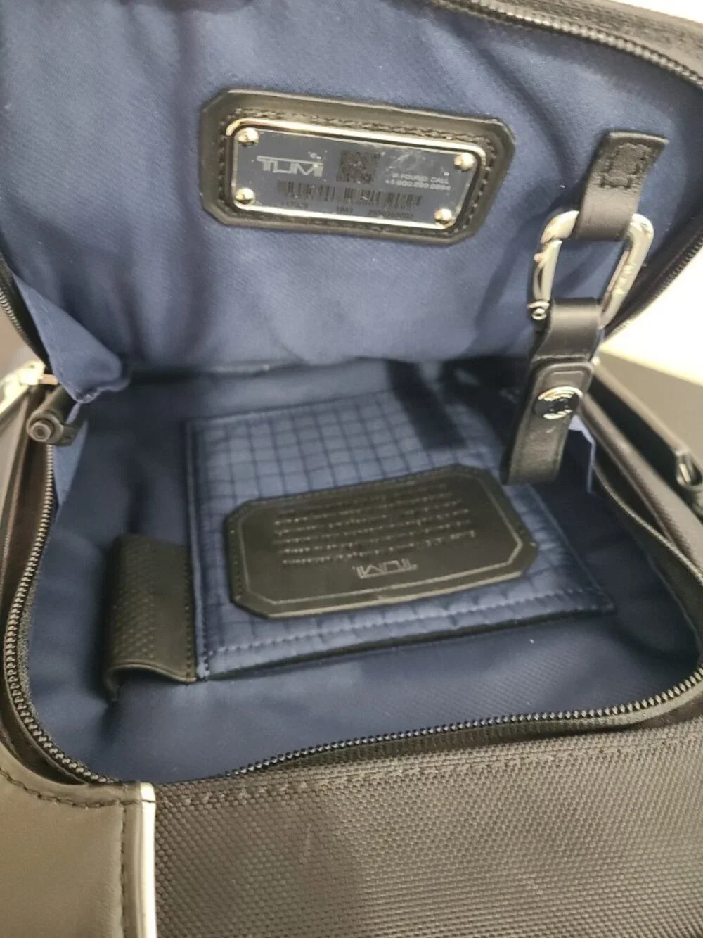 TUMI Arrive Olten Crossbody Bag Nylon Leather Black Shoulder bag